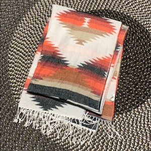 Aztec Print Large Scarf